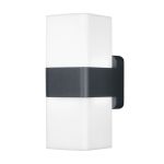 Ledvance Smart+ Wifi Applique Murale Gris Up & Down - Extérieur - 13.5W 950lm - 830 Blanc Chaud | RGBW - Dimmable
