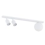 Emibig Plafonnier Baster Acier Blanc | Convient pour 2x GU10 - Max 8W, 1x E14 - Max 10W