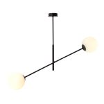 Emibig Suspension Luminaire Linéaire Acier Noir | Convient pour 2x E14 - Max 10W