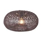 Good&Mojo Plafonnier Arizona Rattan Burgundy S | Convient pour 1x E27 