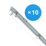 Lot 10x Noxion Réglette LED Étanche Boîtier Vide  Poseidon V2.0 | Convient Pour 1x150cm Tube LED