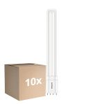 Lot 10x Philips CorePro PL-L LED Ampoule EM/Mains 12W - 840 Blanc Froid | 4-Pins - Équivalent 24W