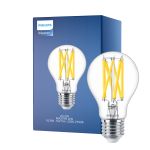 Philips Master LED E27 Poire Filament Claire 10.5W 1521lm - 922-927 Dim To Warm | Meilleur Rendu Des Couleurs - Dimmable - Équivalent 100W