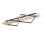 Eglo Plafonnier Boyal Bois Noir, Brun 13W 1750lm - 830 Blanc Chaud
