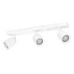 Eglo Plafond Spot Camaldoli Acier Blanc | Convient pour 3x GU10
