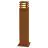 SLV Carré 70 Lampadaires Salon Acier Rouille Carré | Extérieur - IP55 - Convient pour 1x E27 