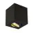 SLV Triledo Plafonnier Aluminium Noir Carré 7.6W 640lm 38D - 830 Blanc Chaud