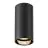 SLV Asto Aluminium Spot Noir | Convient pour 1x GU10
