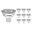 Lot 10x Noxion Spot LED GU5.3 MR16 4.4W 345lm 60D - 827 Blanc Très Chaud | Dimmable - Équivalent 35W
