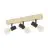 Eglo Plafonnier Townshend 3 Bois Acier Noir | IP20 - Convient pour 3x E27 