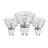 Lot 3x Eglo Spot LED GU10 PAR16 13.5W 345lm 38D - 830 Blanc Chaud | Équivalent 50W