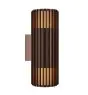Nordlux Aludra Applique Murale Seaside Brun Up & Down | Convient pour 2x E27