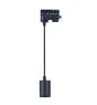 Noxion Spot Sur Rail Suspension Luminaire 3 Phases  Aluminium Noir | Convient pour 1x GU10