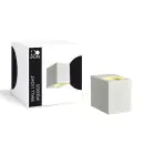 D'Lite Applique Murale Vrebos Aluminium Blanc | IP56 - Convient Pour 1x GU10 