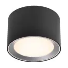 Nordlux Plafond Spot Landon 8 Métal Noir 6.5W 600lm - 827 Blanc Très Chaud | IP44 - 3 Niveaux De Gradation Dimmable
