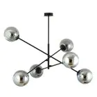 Emibig Suspension Luminaire Linéaire Acier Noir | Convient pour 6x E14 - Max 10W