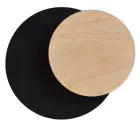 Emibig Applique Murale Cercle Acier Noir | Convient pour 1x G9 - Max 8W