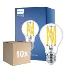 Lot 10x Philips Master LED E27 Poire Filament Claire 10.5W 1521lm - 922-927 Dim To Warm | Meilleur Rendu Des Couleurs - Dimmable - Équivalent 100W