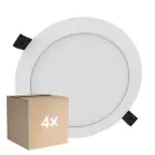 Lot 4x Ledvance Downlight Slim Alu Blanc 16W 1600lm 90D - 830 Blanc Chaud | Diamètre 175IP44 