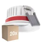 Lot 20x Ledvance LED  SPOT FIRE RATED Aluminium  8W 640lm 36D - 927 Blanc Très Chaud | Diamètre 68mm - IP65 - Meilleur Rendu Des Couleurs -  Dimmable