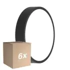 Lot 6x Ledvance Hublot LED Rond Noir 10W 1220lm - 830-840 CCT | 262mm - IP65 - Détecteur de Mouvement et de Lumière