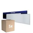 Lot 5x Noxion Panneau LED Delta Value V5 28W 3920lm - 830-840 CCT | 120x30cm - UGR