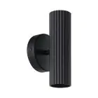 Eglo Applique Murale Portillo Acier Noir | Convient pour 2x GU10
