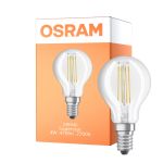 Osram Parathom Classic LED E14 Kogel Filament Helder 4W 470lm - 827 Zeer Warm Wit | Relax and Active - Vervangt 40W