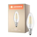 Ledvance Classic LED E14 Kaars Filament Helder 4.2W 470lm - 927 Zeer Warm Wit | Beste Kleurweergave - Dimbaar - Vervangt 40W