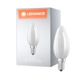 Ledvance Classic Superior LED Lamp E14 Kaars Filament Mat 4.2W 470lm - 927 Zeer Warm Wit | Beste Kleurweergave - Dimbaar - Vervangt 40W