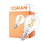 Osram Vintage 1906 LED Classic Slim E14 Peer Filament Helder 4.8W 470lm - 827 Zeer Warm Wit | Dimbaar - Vervangt 40W