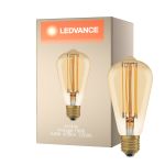 Ledvance Vintage 1906 LED E27 Edison Goud 5.8W 470lm - 822 Zeer Warm Wit | Dimbaar - Vervangt 40W
