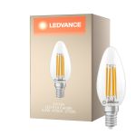 Ledvance Classic LED E14 Kaars Filament Helder 3.4W 470lm - 827 Zeer Warm Wit | Dimbaar - Vervangt 40W