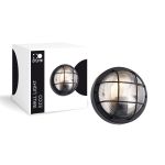 D'Lite Wandlamp Ecco Zwart Rond | IP54 - Geschikt voor 1x E27
