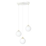 Emibig Hanglamp Royal Staal Wit | Geschikt voor 3x E14 - Max 10W