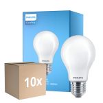 Voordeelpak 10x Philips Corepro LED Lamp E27 Peer Mat 10.5W 1521lm - 830 Warm Wit | Vervangt 100W