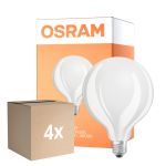 Voordeelpak 4x Osram Classic LED E27 Globe Filament Mat 17W 2452lm - 840 Koel Wit | Vervangt 150W