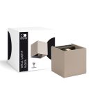 D'Lite Wandlamp Nova Aluminium Beige Up & Down 4.9W 480lm - 830 Warm Wit | IP54 - Verstelbare Gradenbundel