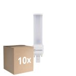 Voordeelpak 10x Ledvance DULUX-D LED 5W - 830 Warm Wit | 2-Pin - Vervangt 10W