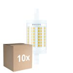 Voordeelpak 10x Philips LED Lineair R7s CorePro 78mm 11.5W 1521lm - 830 Warm Wit |Vervangt 100W