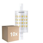 Voordeelpak 10x Philips CorePro LED R7S Lineair 78mm Helder 7W 950lm - 830 Warm Wit | Vervangt 60W
