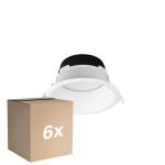 Voordeelpak 6x Noxion LED Downlight Hera Diep Inbouw Wit 21W 2400lm 100D - 827-830-840 CCT | 226mm - Zaagmaat 200mm