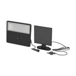 Eglo Wandlamp Panettieri Solar Zwart 8W 1600lm - 840 Koel Wit | IP65 - Bewegingssensor