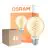 Voordeelpak 4x Osram Vintage 1906 LED E27 Globe Filament Twist Goud 8W 806lm - 922 Zeer Warm Wit | Beste Kleurweergave - Dimbaar - Vervangt 60W
