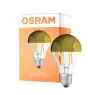 Osram Classic LED E27 Peer Filament Spiegel Goud 6.5W 650lm - 827 Zeer Warm Wit | Vervangt 50W