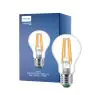 Philips Master Ultra Efficient LED E27 Peer Filament Helder 4W 840lm - 827 Zeer Warm Wit | Dimbaar - Vervangt 60W