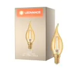 Ledvance Vintage 1906 LED E14 Kaars Goud 1.5W 120lm - 824 Zeer Warm Wit | Vervangt 15W