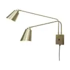 It's about RoMi Wandlamp Bremen Ijzer Goud | Geschikt voor 2x E27 