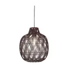 Good&Mojo Hanglamp Mendoza Bamboe Burgundy L | Geschikt voor 1x E27 