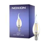 Noxion Lucent LED E14 gebogen punt Kaars Filament Helder 2.5W 250lm - 827 Zeer Warm Wit | Vervangt 25W